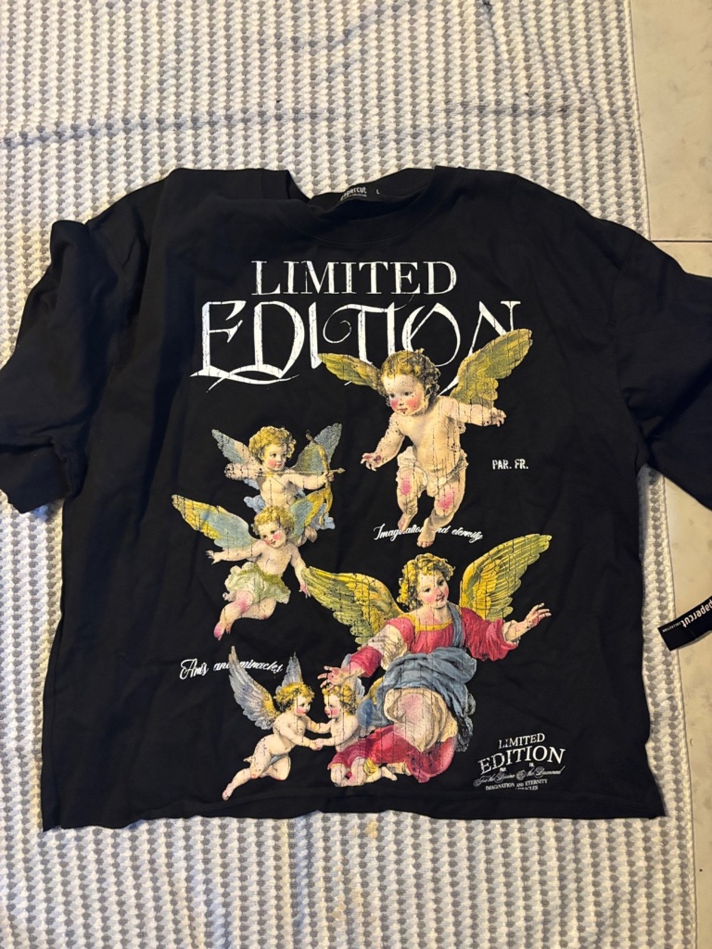 Limited Edition Black Angel Graphic Tee